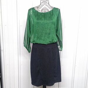The Limited Women's Green & Black Dress Size 10 / New With Tags
